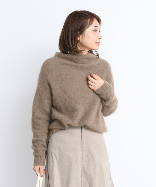 DouDou(ドゥドゥ)の「フェレットタートル(ニット/セーター・レディース・モカ/ベージュ/サックスブルー・FREE)」の21枚目の写真
