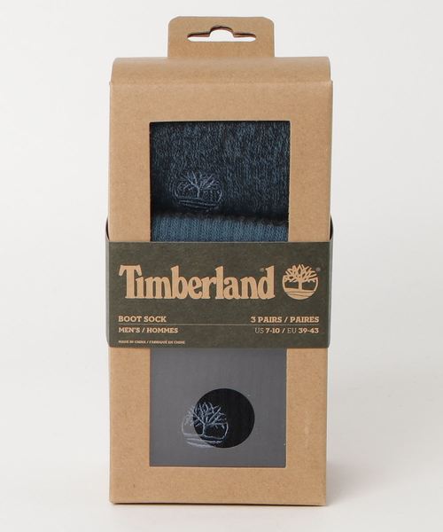 Timberland ティンバーランド の メンズ 3ペア ブーツ ソックス ギフト ボックス ソックス 靴下 Wear