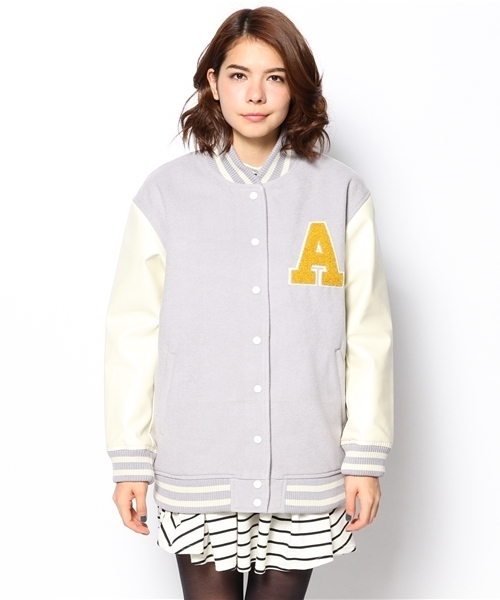 WEGO（ウィゴー）の「WEGO/ワッペンロングスタジャン（スタジャン・レディース・ネイビー/ライトパープル/ライトピンク/ライトグレー・FREE）」の18枚目の写真