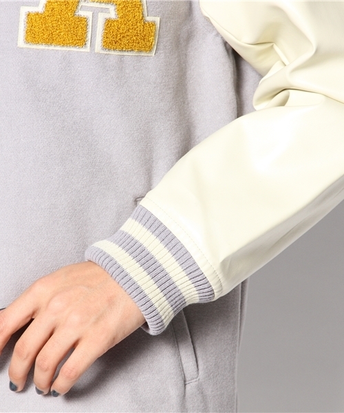 WEGO（ウィゴー）の「WEGO/ワッペンロングスタジャン（スタジャン・レディース・ネイビー/ライトパープル/ライトピンク/ライトグレー・FREE）」の20枚目の写真