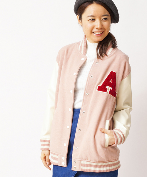 WEGO（ウィゴー）の「WEGO/ワッペンロングスタジャン（スタジャン・レディース・ネイビー/ライトパープル/ライトピンク/ライトグレー・FREE）」の10枚目の写真