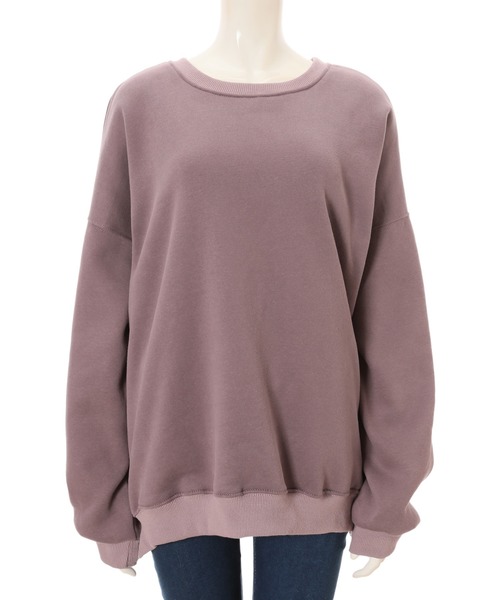 fifth（フィフス）の「裏起毛ビッグシルエットスウェット（スウェット・レディース・ブラウン/ラベンダー・MEDIUM）」の17枚目の写真