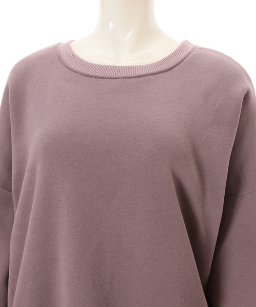 fifth（フィフス）の「裏起毛ビッグシルエットスウェット（スウェット・レディース・ブラウン/ラベンダー・MEDIUM）」の13枚目の写真