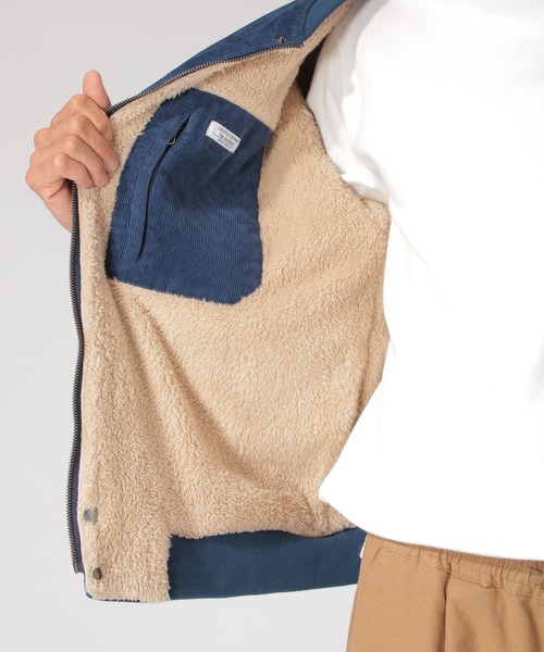 BAYFLOW（ベイフロー）の「コール×ボアリバーシブルブルゾン（ブルゾン・メンズ・ベージュ/ブルー/チャコール・SMALL/MEDIUM/LARGE）」の10枚目の写真