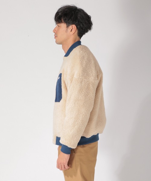 BAYFLOW（ベイフロー）の「コール×ボアリバーシブルブルゾン（ブルゾン・メンズ・ベージュ/ブルー/チャコール・SMALL/MEDIUM/LARGE）」の7枚目の写真