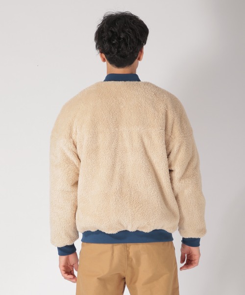 BAYFLOW（ベイフロー）の「コール×ボアリバーシブルブルゾン（ブルゾン・メンズ・ベージュ/ブルー/チャコール・SMALL/MEDIUM/LARGE）」の21枚目の写真