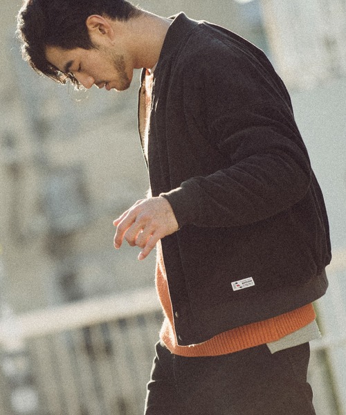 BAYFLOW（ベイフロー）の「コール×ボアリバーシブルブルゾン（ブルゾン・メンズ・ベージュ/ブルー/チャコール・SMALL/MEDIUM/LARGE）」の11枚目の写真