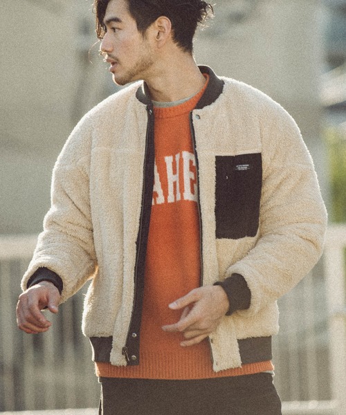 BAYFLOW（ベイフロー）の「コール×ボアリバーシブルブルゾン（ブルゾン・メンズ・ベージュ/ブルー/チャコール・SMALL/MEDIUM/LARGE）」の22枚目の写真