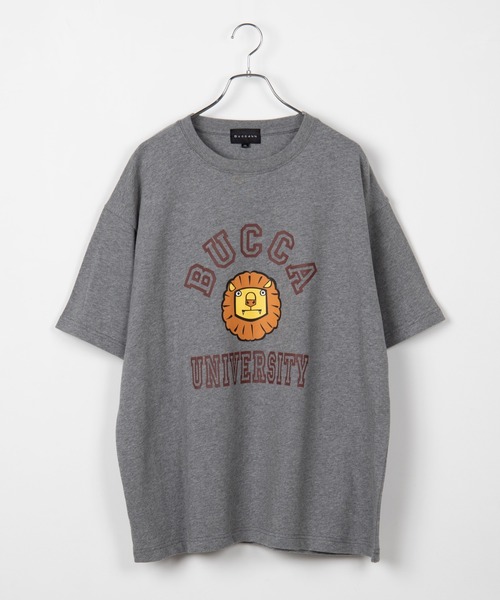 BUCCA 44（ブッカフォーティーフォー）の「【BUCCA 44】ライオンプリントT（Tシャツ/カットソー・メンズ・杢グレー/ホワイト/グリーン・X-LARGE/XXX-LARGE/LARGE/XX-LARGE/MEDIUM）」の3枚目の写真