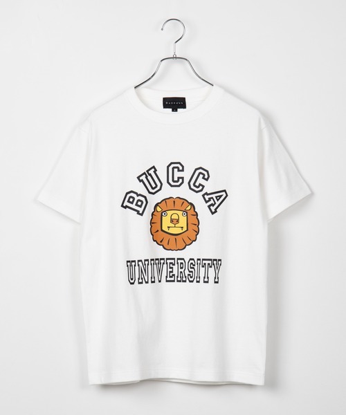 BUCCA 44（ブッカフォーティーフォー）の「【BUCCA 44】ライオンプリントT（Tシャツ/カットソー・メンズ・杢グレー/ホワイト/グリーン・X-LARGE/XXX-LARGE/LARGE/XX-LARGE/MEDIUM）」の2枚目の写真