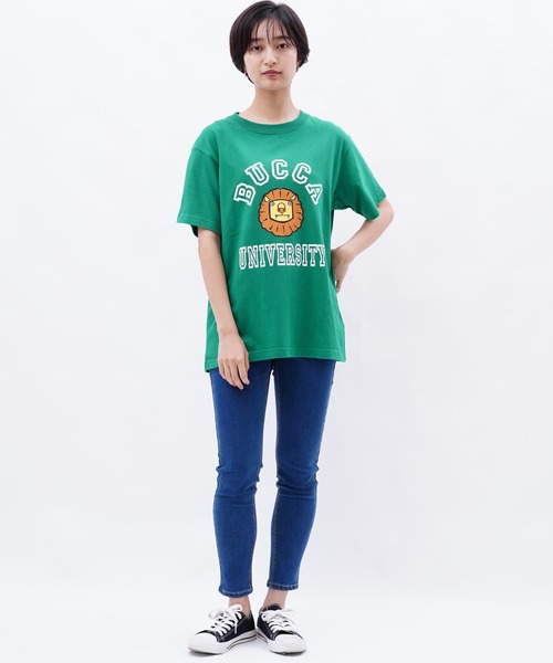 BUCCA 44（ブッカフォーティーフォー）の「【BUCCA 44】ライオンプリントT（Tシャツ/カットソー・メンズ・杢グレー/ホワイト/グリーン・X-LARGE/XXX-LARGE/LARGE/XX-LARGE/MEDIUM）」の14枚目の写真