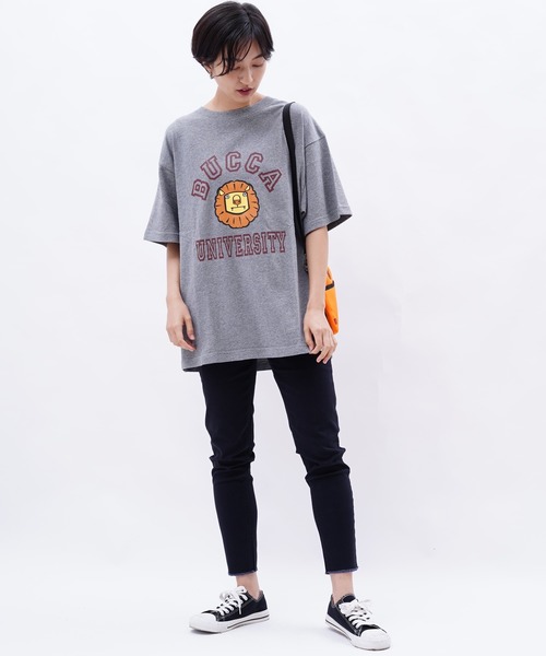 BUCCA 44（ブッカフォーティーフォー）の「【BUCCA 44】ライオンプリントT（Tシャツ/カットソー・メンズ・杢グレー/ホワイト/グリーン・X-LARGE/XXX-LARGE/LARGE/XX-LARGE/MEDIUM）」の16枚目の写真