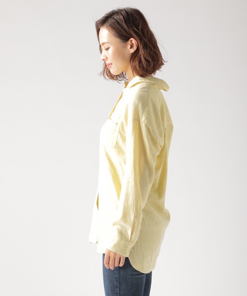 BAYFLOW（ベイフロー）の「リネンカラーシャツ（シャツ/ブラウス