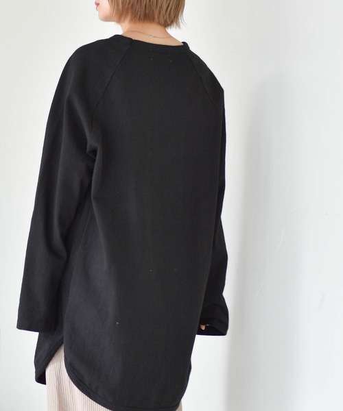 muure（ミュール）の「シンプルドルマンカットソー（Tシャツ/カットソー・レディース・ホワイト/ブラック・FREE）」の3枚目の写真