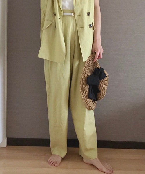 Heather（ヘザー）の「アサコンパンツ 887380（その他パンツ・レディース・ベージュ系その他/イエロー系その他・FREE）」の2枚目の写真