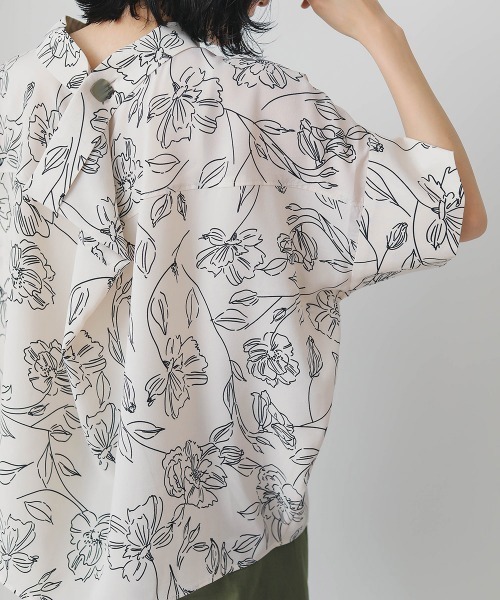 Bou Jeloud（ブージュルード）の「アソート柄ロールネックブラウス（シャツ/ブラウス・レディース・ブラック/オフホワイト・38）」の11枚目の写真