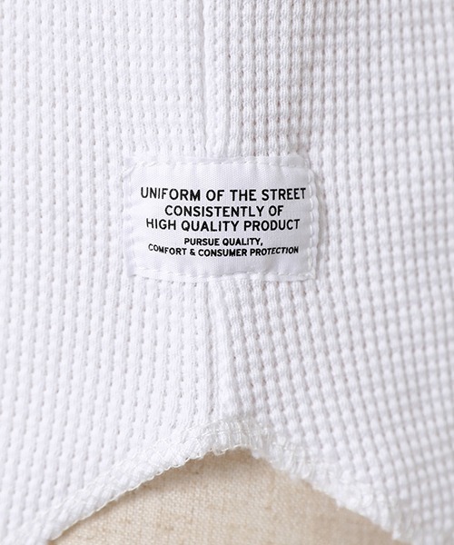 AZUL by moussy（アズールバイマウジー）の「HEAVY WAFFLE TANK TOP/ヘビーワッフルタンクトップ（タンクトップ・メンズ・ベージュ/ブラック/ホワイト・LARGE/MEDIUM）」の9枚目の写真