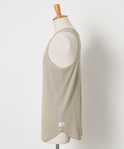 AZUL by moussy（アズールバイマウジー）の「HEAVY WAFFLE TANK TOP/ヘビーワッフルタンクトップ（タンクトップ・メンズ・ベージュ/ブラック/ホワイト・LARGE/MEDIUM）」の21枚目の写真