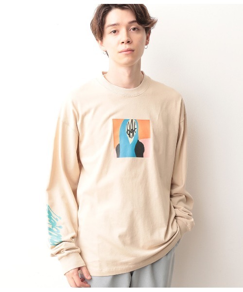 JUNRED（ジュンレッド）の「【Ryuji KamiyamaxJUNREDコラボ】アート長袖Tシャツ（Tシャツ/カットソー・メンズ・ホワイト/ホワイト系その他/ベージュ/パープル・M/L）」の13枚目の写真