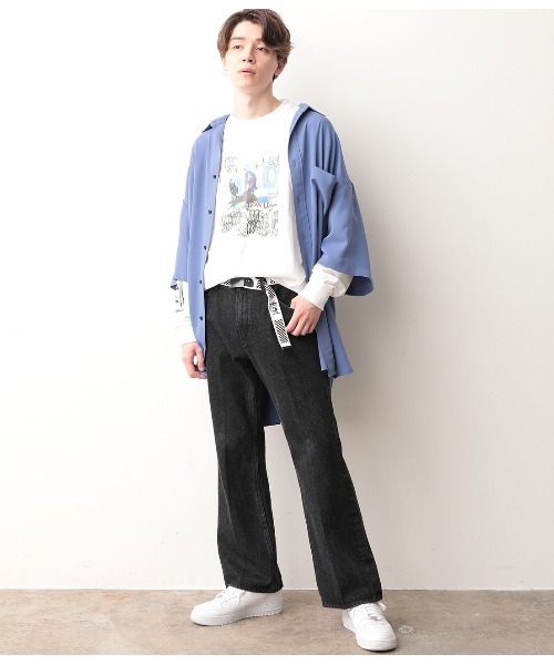 JUNRED（ジュンレッド）の「【Ryuji KamiyamaxJUNREDコラボ】アート長袖Tシャツ（Tシャツ/カットソー・メンズ・ホワイト/ホワイト系その他/ベージュ/パープル・M/L）」の19枚目の写真