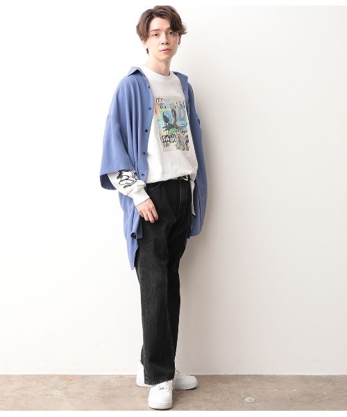 JUNRED（ジュンレッド）の「【Ryuji KamiyamaxJUNREDコラボ】アート長袖Tシャツ（Tシャツ/カットソー・メンズ・ホワイト/ホワイト系その他/ベージュ/パープル・M/L）」の20枚目の写真