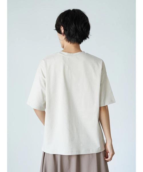 セール】クルーネック半袖カットプルオーバー 〇＊（Tシャツ