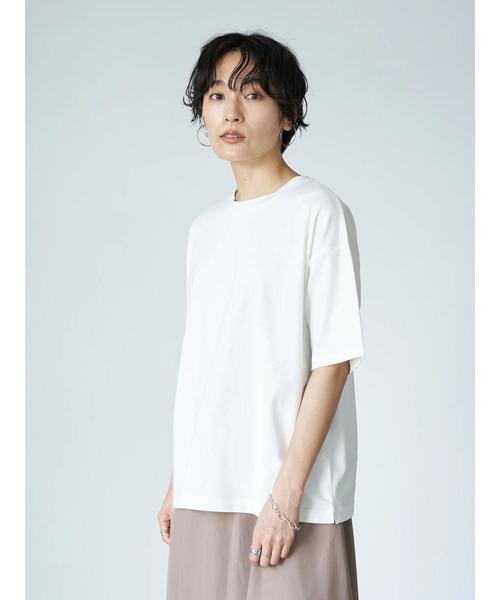 AMERICAN HOLIC(アメリカンホリック)の「クルーネック半袖カットプルオーバー 〇*(Tシャツ/カットソー・レディース・ブラック/ネイビー/ブラウン/オフホワイト/アイボリー/キャメル/その他7/ホワイト系その他4・M/L)」の12枚目の写真