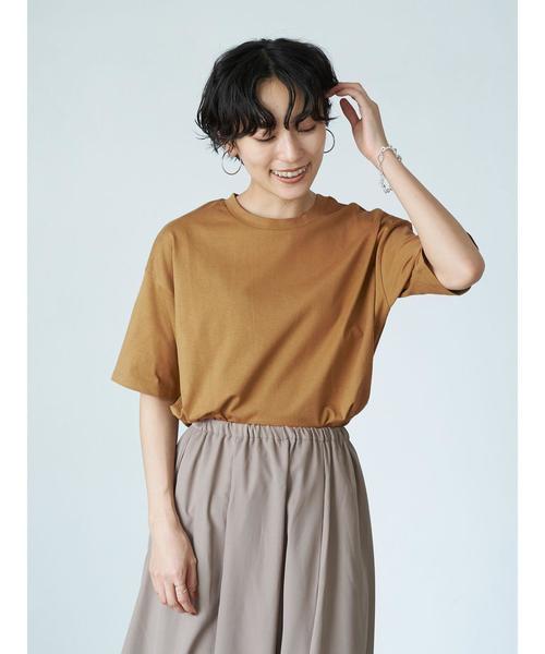 AMERICAN HOLIC(アメリカンホリック)の「クルーネック半袖カットプルオーバー 〇*(Tシャツ/カットソー・レディース・ブラック/ネイビー/ブラウン/オフホワイト/アイボリー/キャメル/その他7/ホワイト系その他4・M/L)」の18枚目の写真