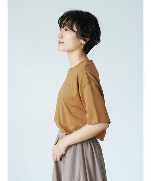 AMERICAN HOLIC(アメリカンホリック)の「クルーネック半袖カットプルオーバー 〇*(Tシャツ/カットソー・レディース・ブラック/ネイビー/ブラウン/オフホワイト/アイボリー/キャメル/その他7/ホワイト系その他4・M/L)」の19枚目の写真