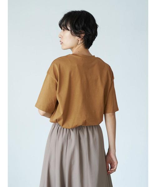 AMERICAN HOLIC(アメリカンホリック)の「クルーネック半袖カットプルオーバー 〇*(Tシャツ/カットソー・レディース・ブラック/ネイビー/ブラウン/オフホワイト/アイボリー/キャメル/その他7/ホワイト系その他4・M/L)」の20枚目の写真