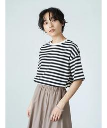 AMERICAN HOLIC | クルーネック半袖カットプルオーバー　〇＊(Tシャツ/カットソー)