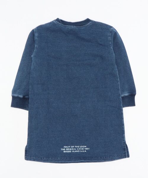 キッズインディゴ裏毛スウェットシャツワンピース シャツワンピース Fruit Of ワンピース ドレス The The シャツワンピース Loom フルーツオブザルーム のファッション キッズインディゴ裏毛スウェットシャツワンピース シャツワンピース Fruit Of ワンピース ドレス The The シャツワンピース Loom フルーツオブザルーム のファッション