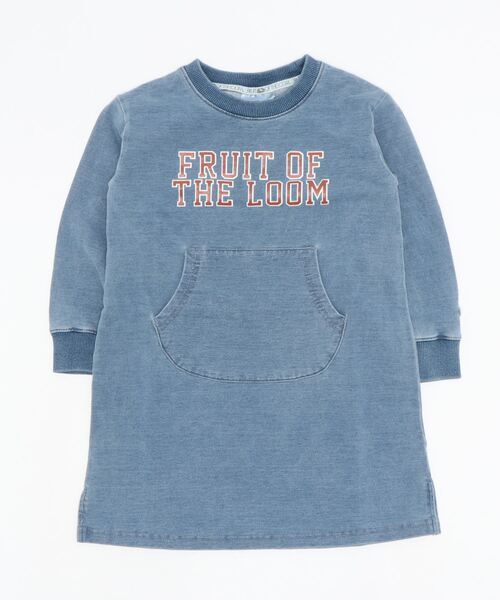 キッズインディゴ裏毛スウェットシャツワンピース シャツワンピース Fruit Of ワンピース ドレス The The シャツワンピース Loom フルーツオブザルーム のファッション キッズインディゴ裏毛スウェットシャツワンピース シャツワンピース Fruit Of ワンピース ドレス The The シャツワンピース Loom フルーツオブザルーム のファッション