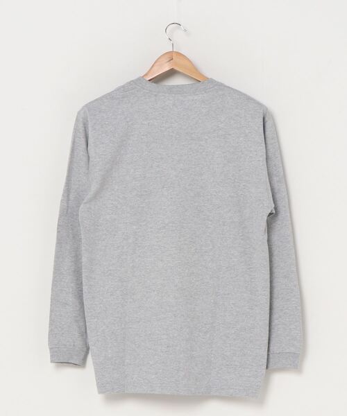 DOUBLE STEAL(ダブルスティール)の「BOX LOGO ヘビーウェイト 長袖Tシャツ(Tシャツ/カットソー・メンズ・ホワイト/ブラック/トップグレー・M/L/XL/XXL)」の4枚目の写真
