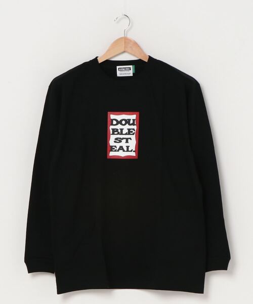 DOUBLE STEAL(ダブルスティール)の「BOX LOGO ヘビーウェイト 長袖Tシャツ(Tシャツ/カットソー・メンズ・ホワイト/ブラック/トップグレー・M/L/XL/XXL)」の9枚目の写真