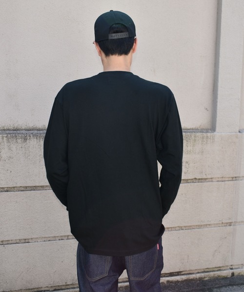DOUBLE STEAL(ダブルスティール)の「BOX LOGO ヘビーウェイト 長袖Tシャツ(Tシャツ/カットソー・メンズ・ホワイト/ブラック/トップグレー・M/L/XL/XXL)」の7枚目の写真