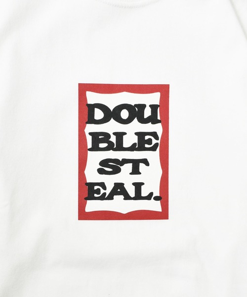 DOUBLE STEAL(ダブルスティール)の「BOX LOGO ヘビーウェイト 長袖Tシャツ(Tシャツ/カットソー・メンズ・ホワイト/ブラック/トップグレー・M/L/XL/XXL)」の6枚目の写真