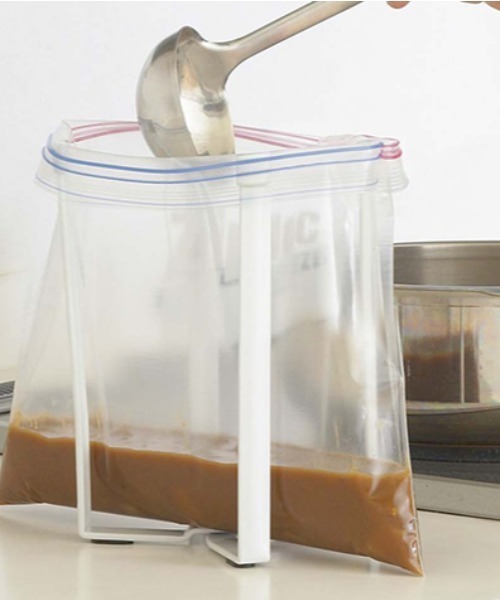 BIRTHDAY BAR（バースデイバー）の「tower ポリ袋エコホルダー（キッチン収納・レディース・ホワイト・フリー）」の5枚目の写真