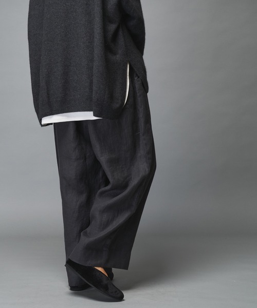 PUAL CE CIN（ピュアルセシン）の「ラミーワイドパンツ（その他パンツ・レディース・ブラック/グレー/ベージュ・FREE）」の16枚目の写真