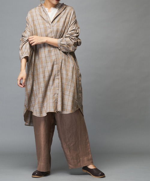 PUAL CE CIN（ピュアルセシン）の「ラミーワイドパンツ（その他パンツ・レディース・ブラック/グレー/ベージュ・FREE）」の7枚目の写真