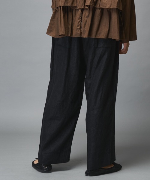 PUAL CE CIN（ピュアルセシン）の「ラミーワイドパンツ（その他パンツ・レディース・ブラック/グレー/ベージュ・FREE）」の8枚目の写真