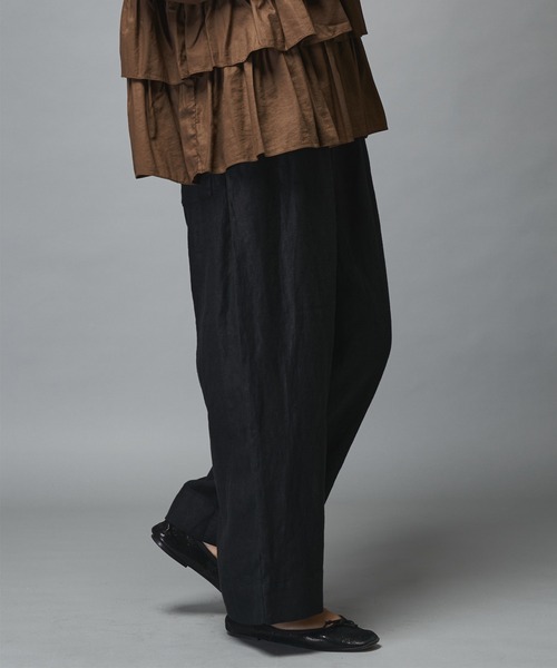 PUAL CE CIN（ピュアルセシン）の「ラミーワイドパンツ（その他パンツ・レディース・ブラック/グレー/ベージュ・FREE）」の22枚目の写真