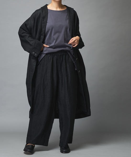 PUAL CE CIN（ピュアルセシン）の「ラミーワイドパンツ（その他パンツ・レディース・ブラック/グレー/ベージュ・FREE）」の17枚目の写真