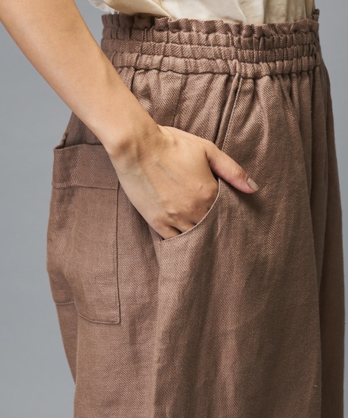 PUAL CE CIN（ピュアルセシン）の「ラミーワイドパンツ（その他パンツ・レディース・ブラック/グレー/ベージュ・FREE）」の15枚目の写真