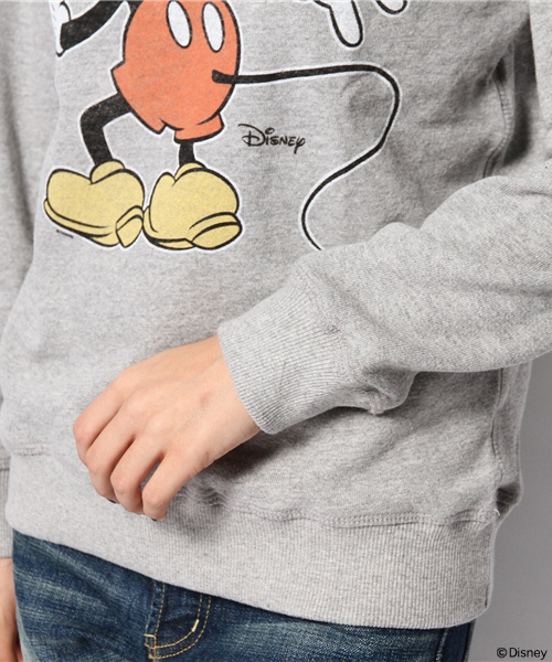 Ray BEAMS（レイビームス）の「JUNK FOOD ×Ray BEAMS / 別注ミッキー back（スウェット・レディース・グレー・ONE SIZE）」の7枚目の写真