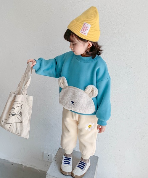 Aimoha Kids 新作 かわいいクマポケット ボアスウェット スウェット Aimoha アイモハ のファッション通販 Zozotown