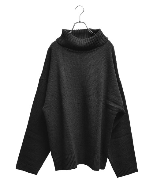 MinoriTY（マイノリティ）の「メンズオフタートルビッグニット（ニット/セーター・メンズ・ブラック/ホワイト/ベージュ・L/M/XL）」の7枚目の写真