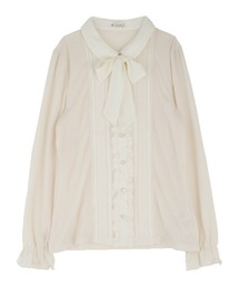 axes femme | リボン付ブラウス風カットＰＯ(Tシャツ/カットソー)
