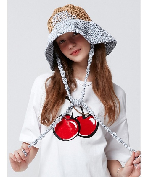 KIRSH（キルシー）の「【KOREA KIRSH オリジナルライン】『KIRSH/キルシー』BIG CHERRY T-SHIRT/ビックチェリー Tシャツ 半袖 カットソー（Tシャツ/カットソー・レディース・ホワイト/ブラック/グリーン/ブルー・FREE）」の2枚目の写真