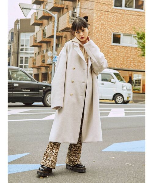 jouetie(ジュエティ)の「オーバーチェスターコート(チェスターコート・レディース・ブラック/ブルー/アイボリー/その他1/その他2・MEDIUM)」の8枚目の写真